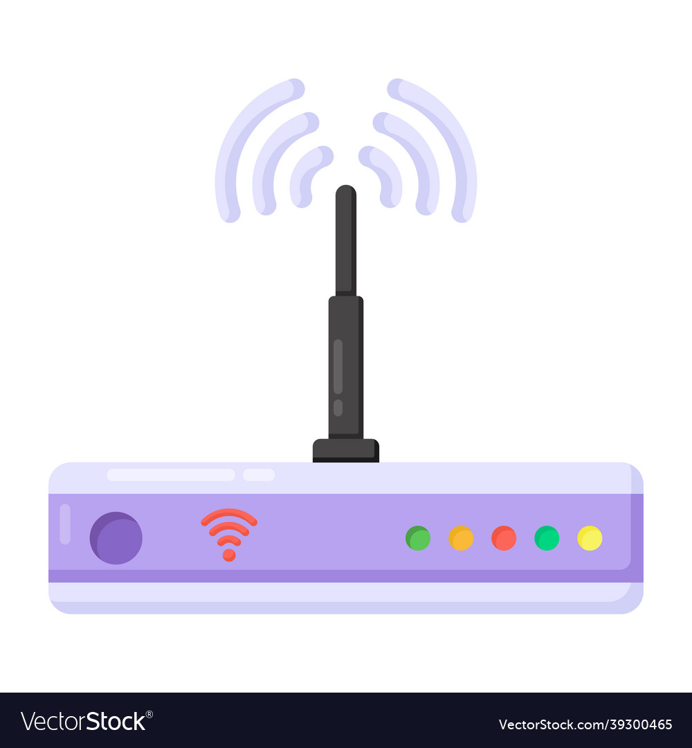 Wifi Router Royalty Free Vector Image Vectorstock