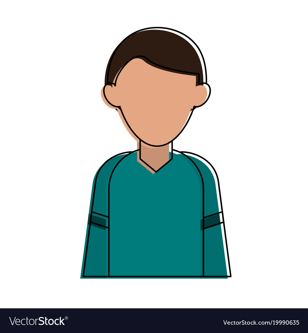 Man Faceless Profile Royalty Free Vector Image