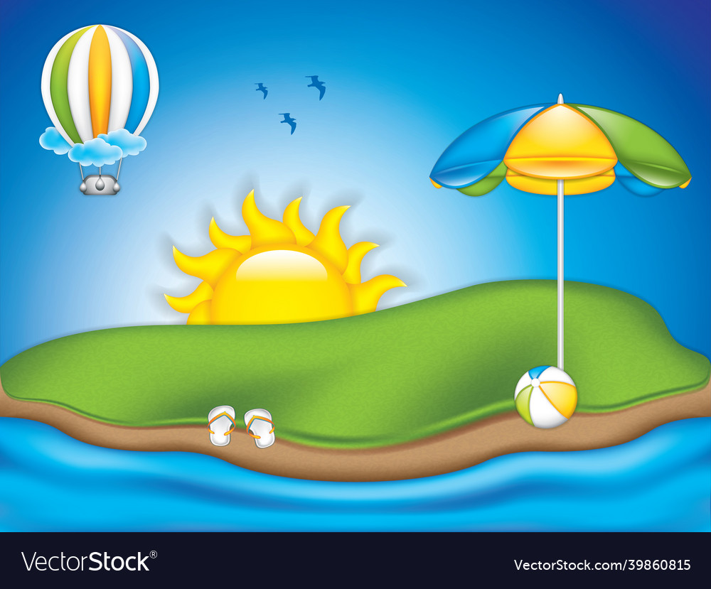 Summer Concept Design Royalty Free Vector Image