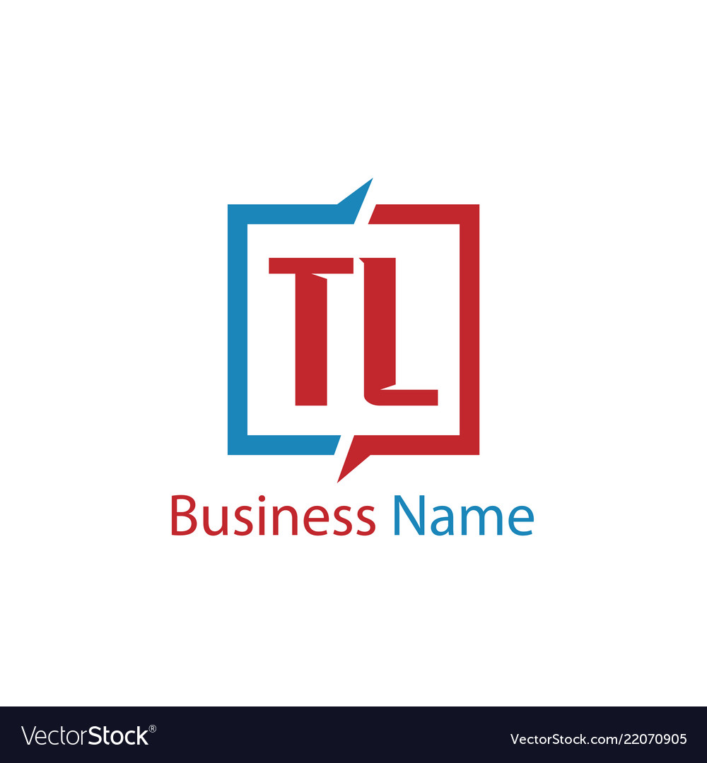 Initial Letter Tl Logo Template Design Royalty Free Vector