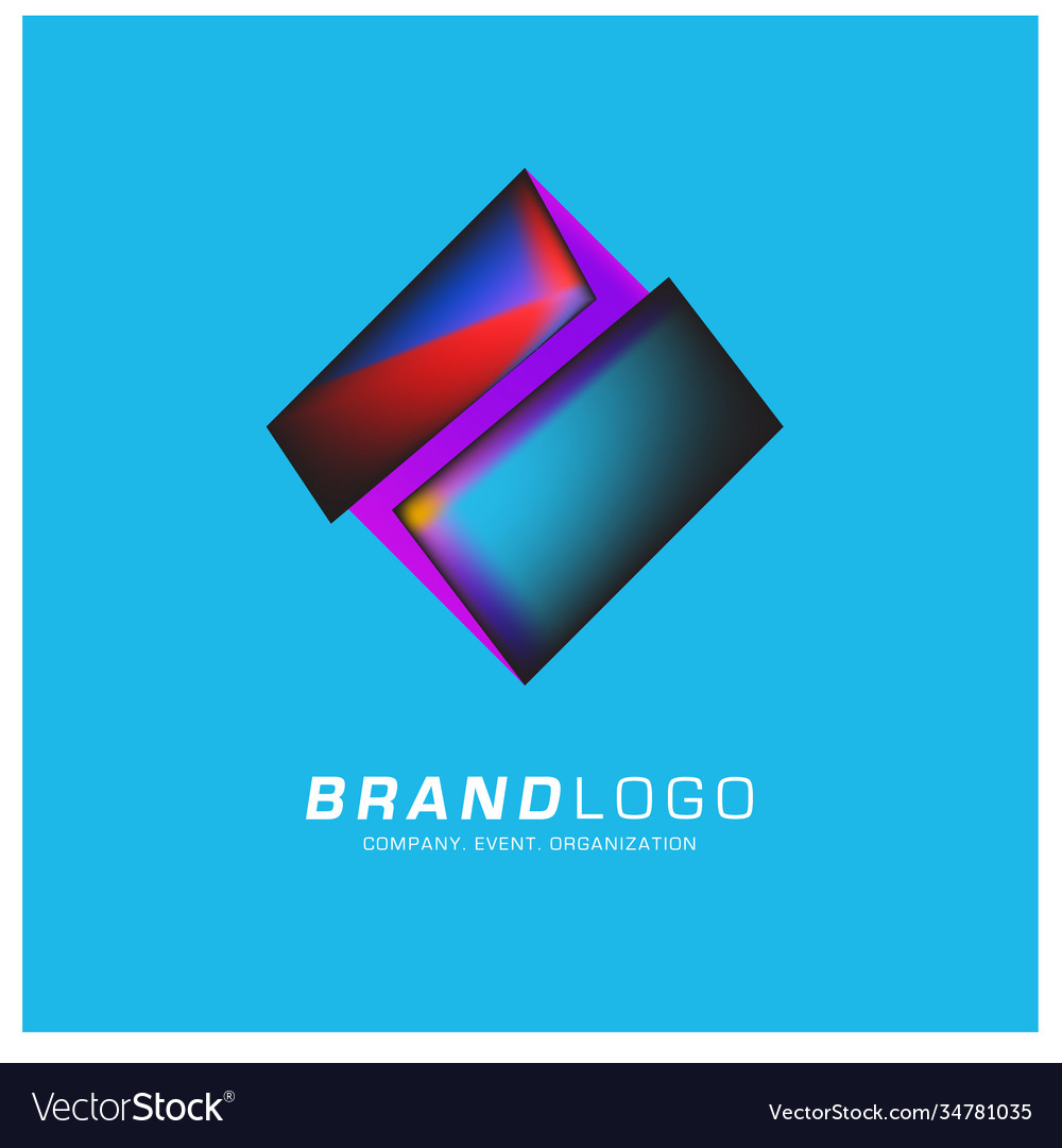 Geometric Logo Design Royalty Free Vector Image