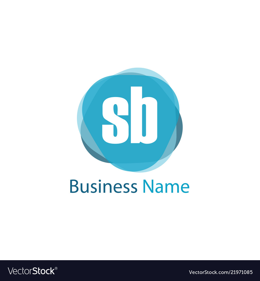 Initial Letter Sb Logo Template Design Royalty Free Vector