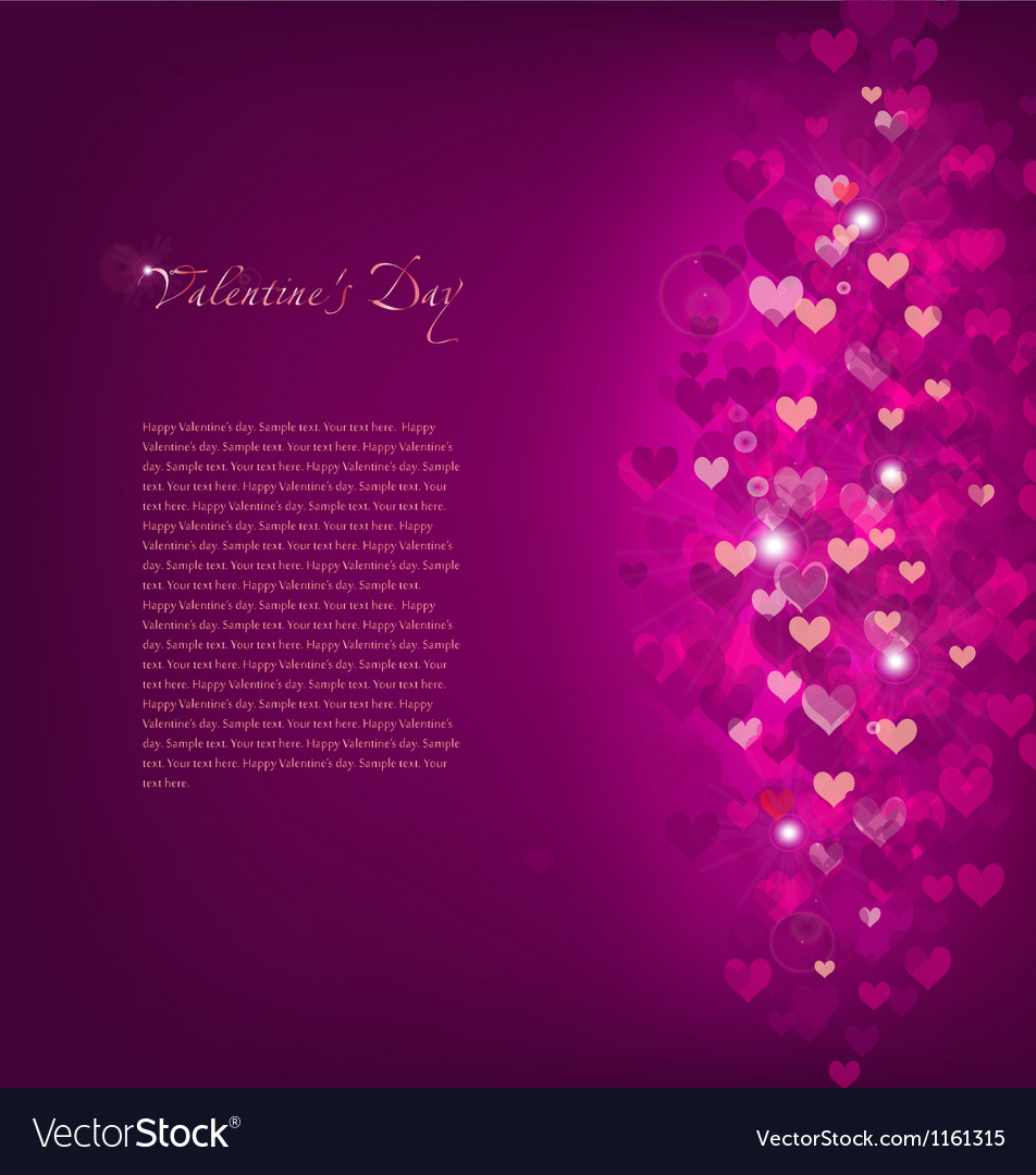 Pink Background Love Royalty Free Vector Image