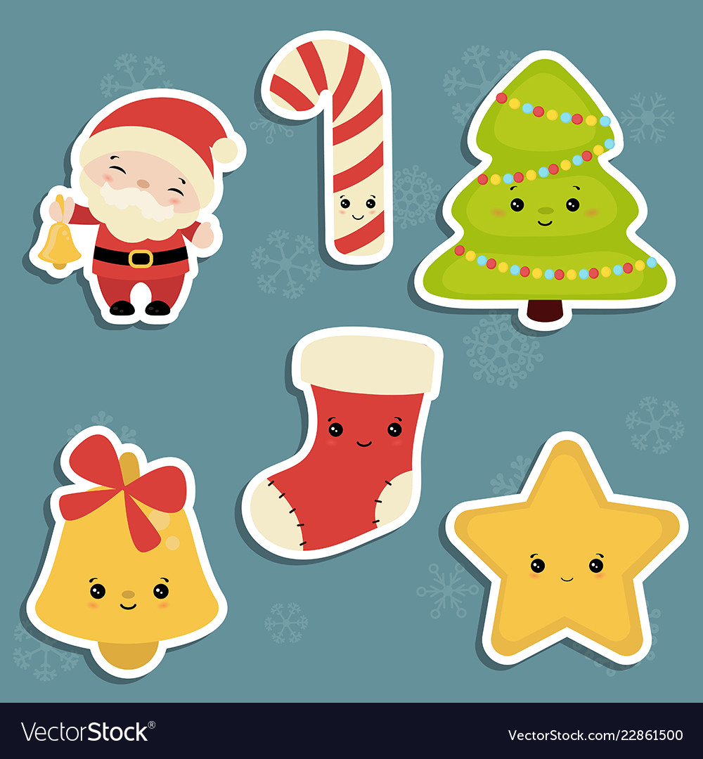 Set Of Christmas Icons Royalty Free Vector Image