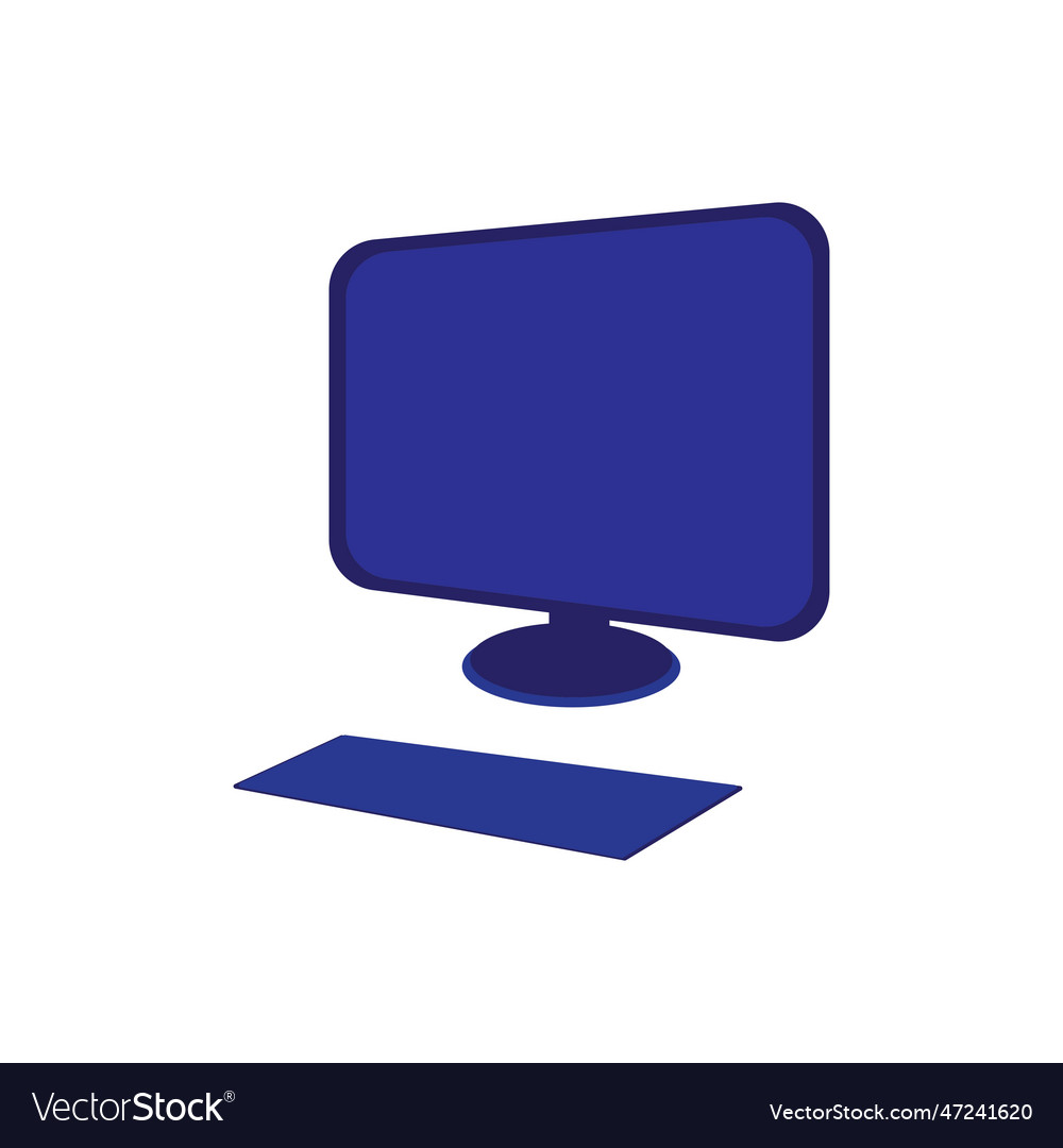 Computer Logo Design Royalty Free Vector Image