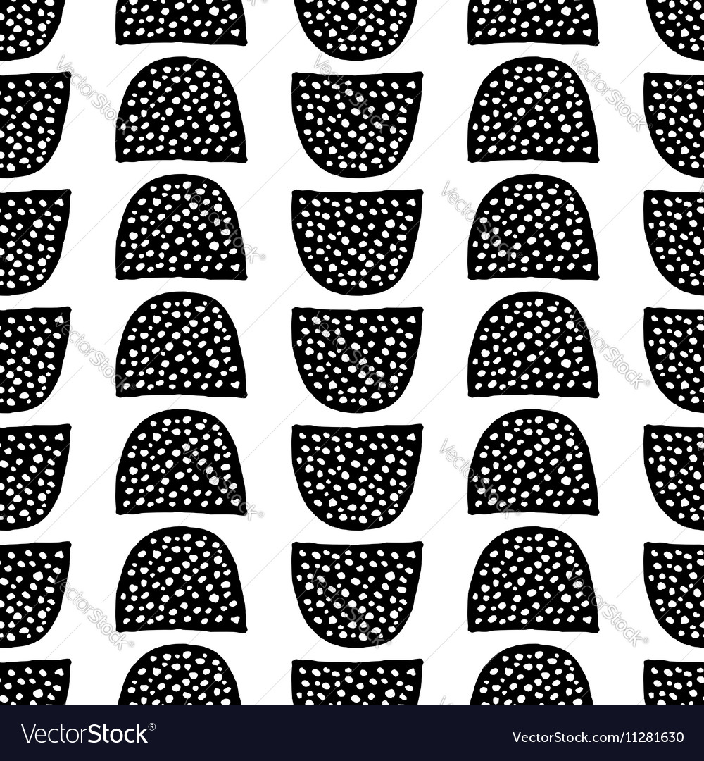 Hand Drawn Seamless Pattern Royalty Free Vector Image