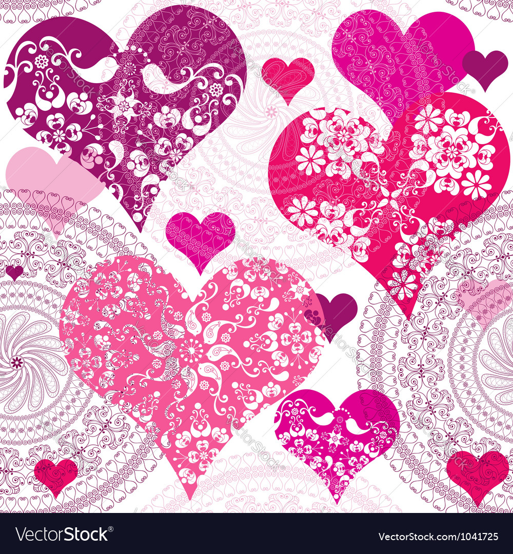 Seamless Valentine Pattern Royalty Free Vector Image