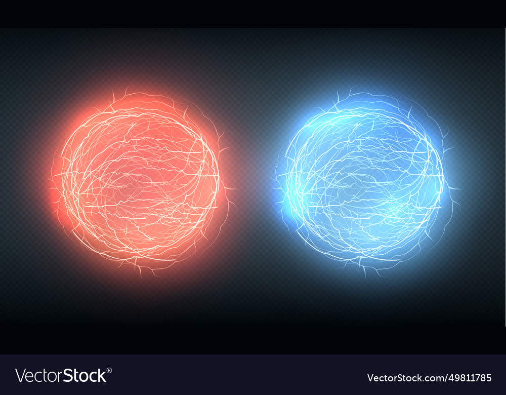 Powerful Electrical Discharge Lightning Strike Vector Image