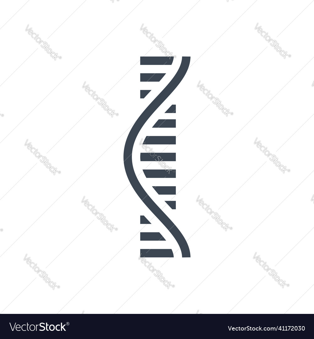 Rna Related Glyph Icon Royalty Free Vector Image