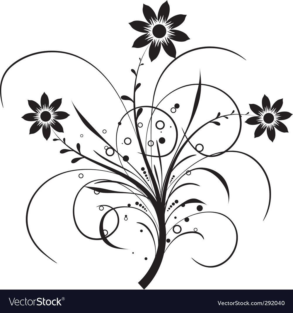 Floral Elements For Design Royalty Free Vector Image