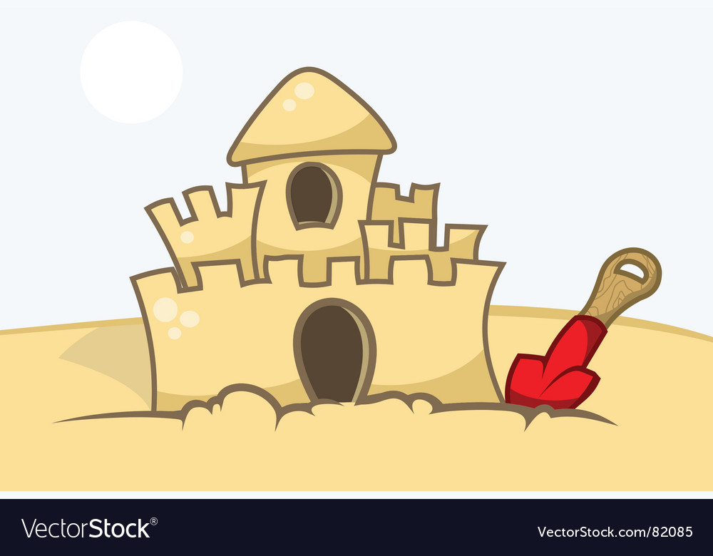 Sand Castle Royalty Free Vector Image Vectorstock