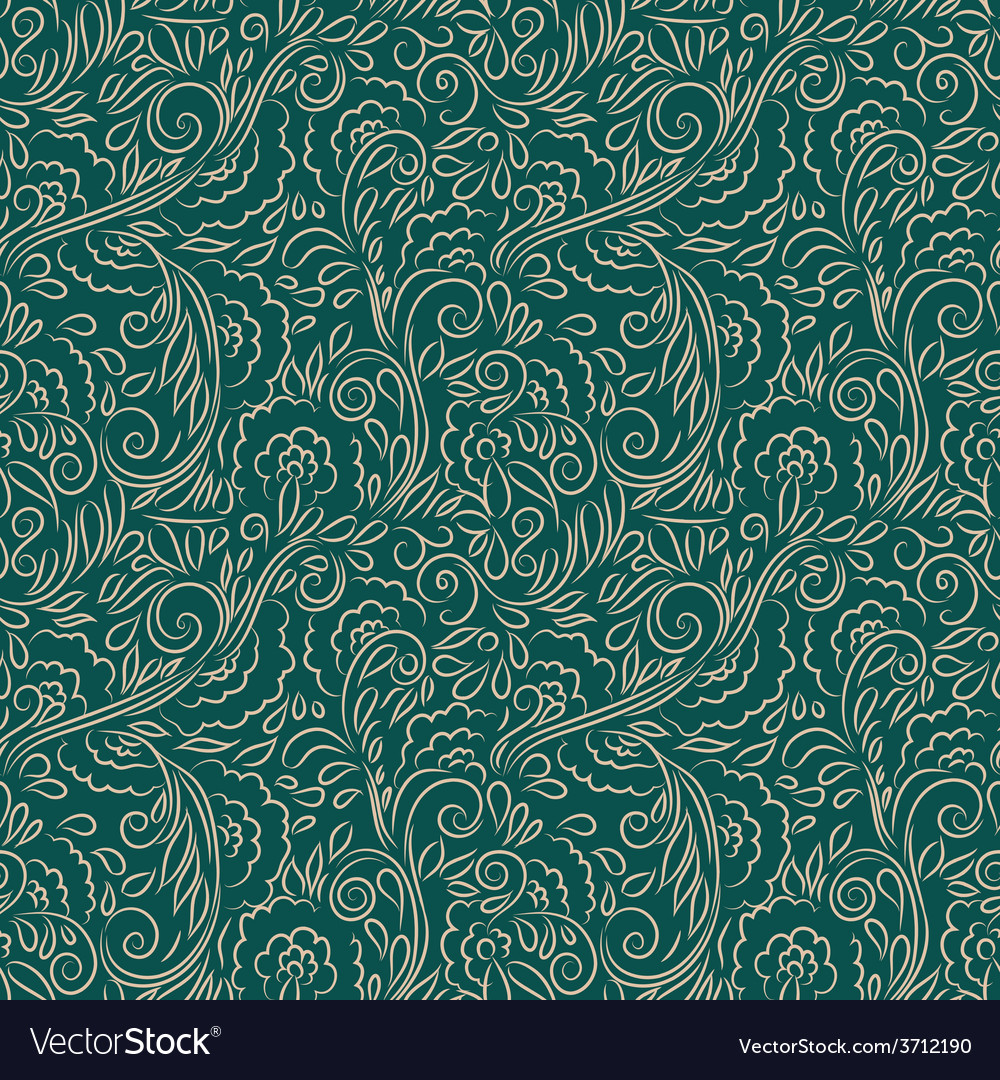 Seamless With Vintage Pattern Royalty Free Vector Image