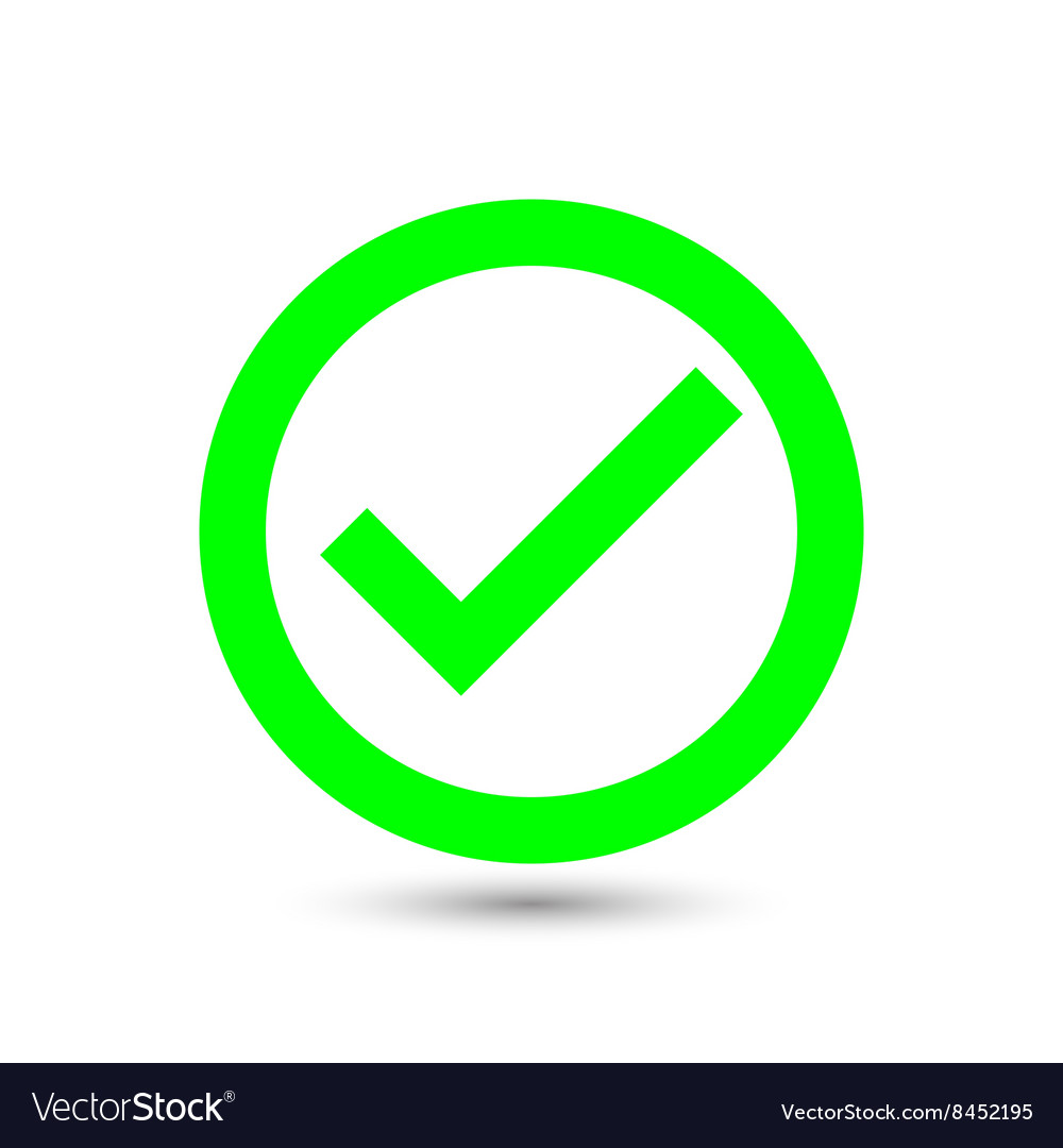 Check Mark Royalty Free Vector Image Vectorstock