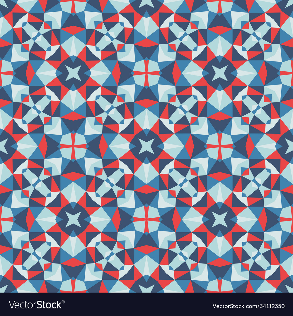 Abstract Geometric Background Seamless Pattern Vector Image