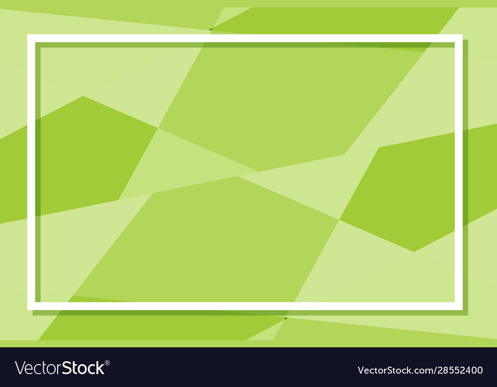 Background Template With Green Patterns Royalty Free Vector