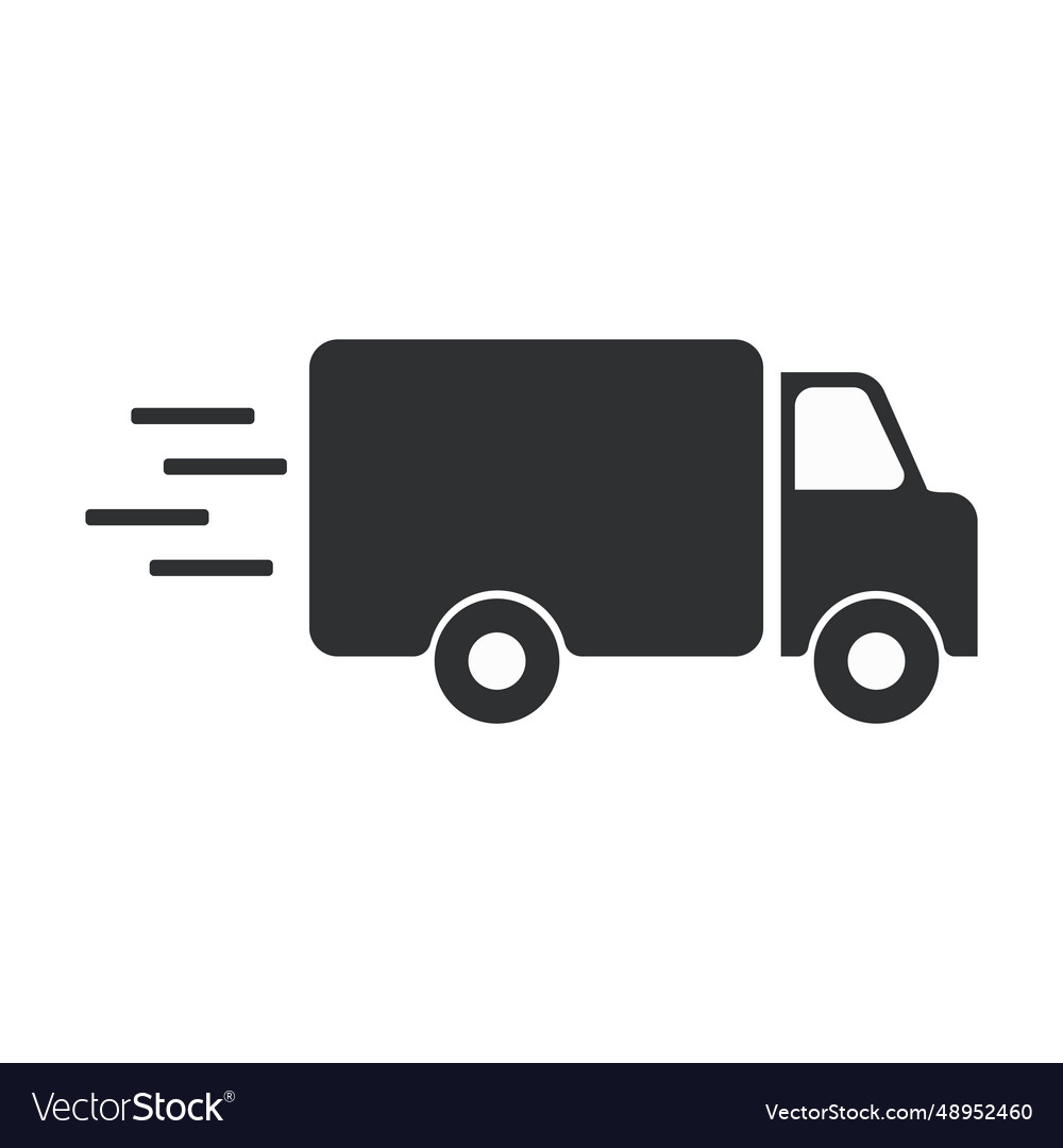 Fast Shipping Delivery Truck Royalty Free Vector Image