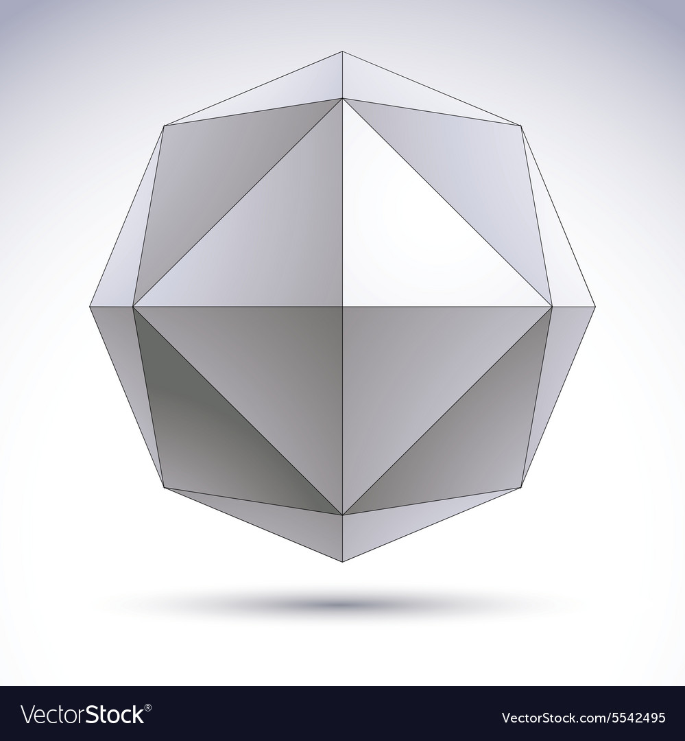 Abstract D Origami Polygonal Object Geometric Vector Image