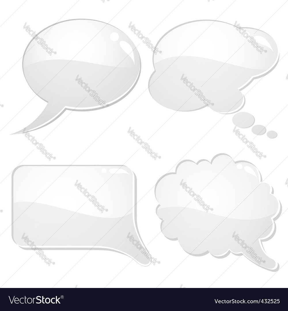 Speech Bubbles Royalty Free Vector Image Vectorstock