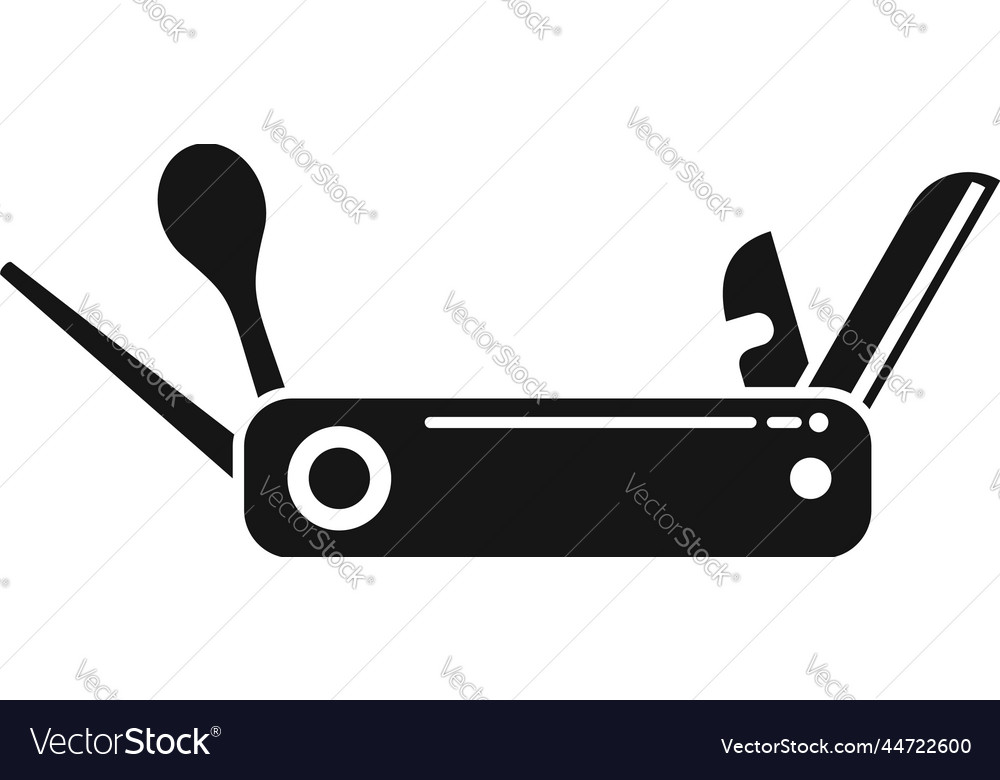 Penknife Icon Simple Knife Multitool Royalty Free Vector