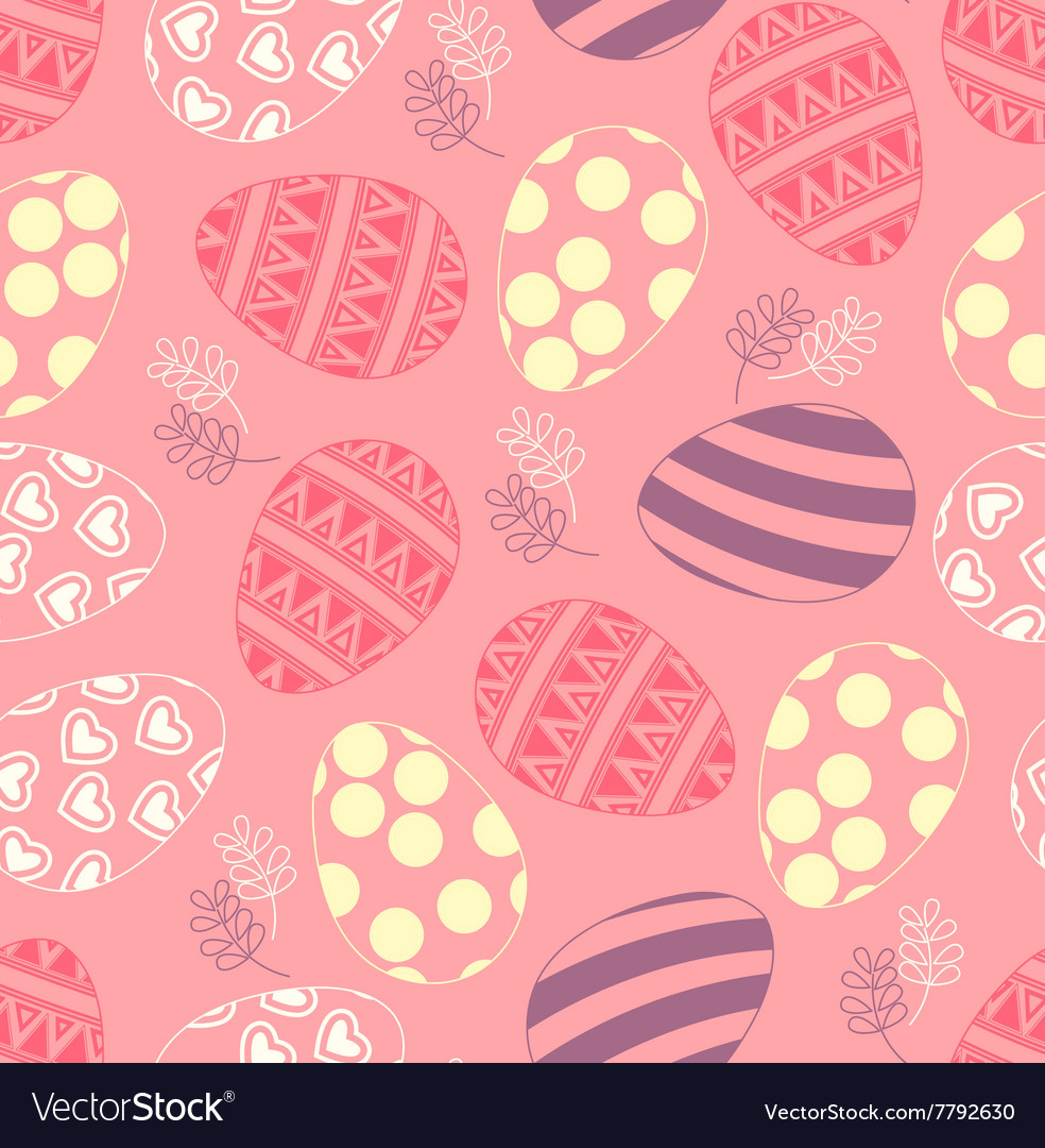 Easter Seamless Pattern Royalty Free Vector Image