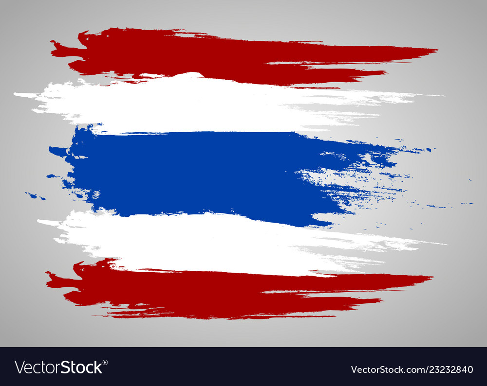 Thailand Flag Official Colors And Proportion Vector Image