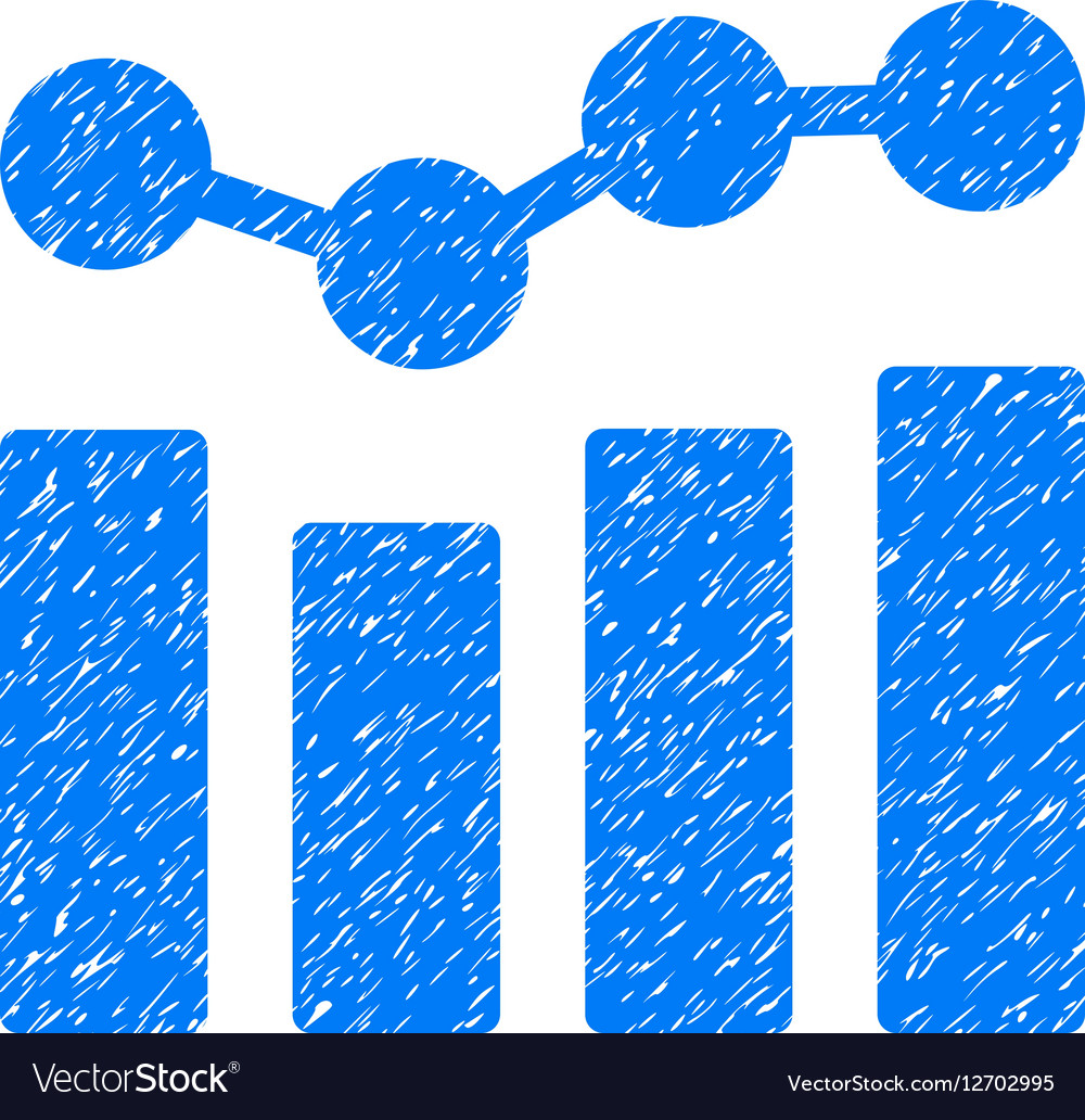 Charts Grainy Texture Icon Royalty Free Vector Image