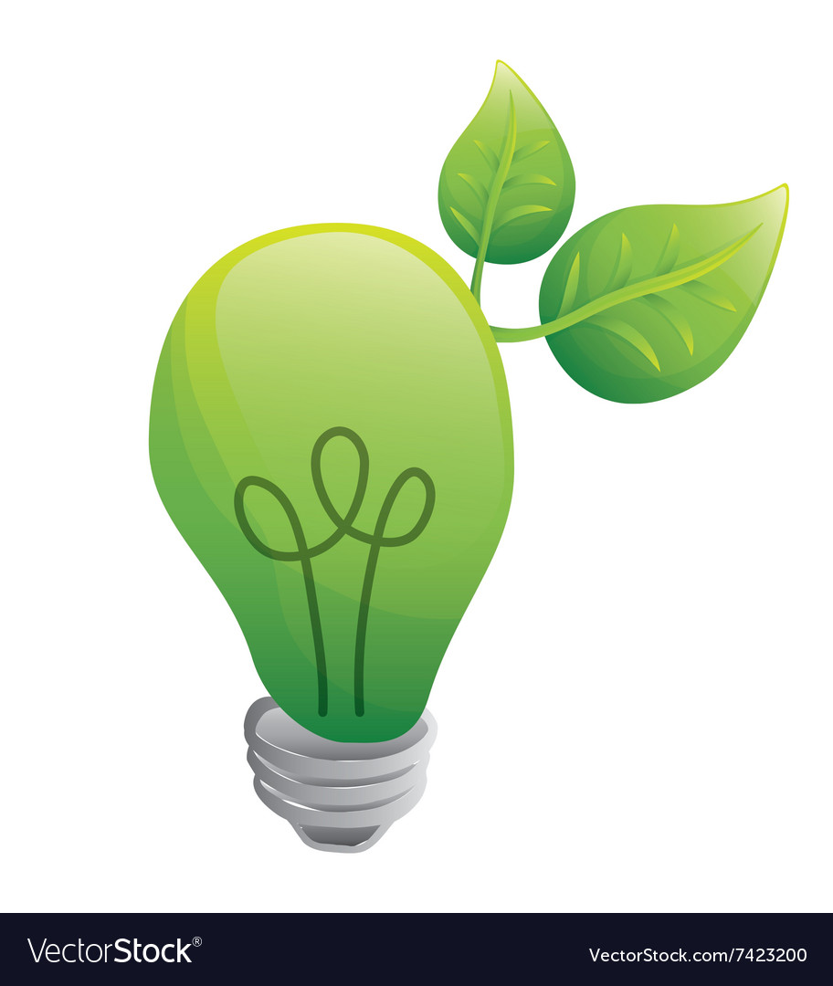 Go Green And Ecology Theme Royalty Free Vector Image