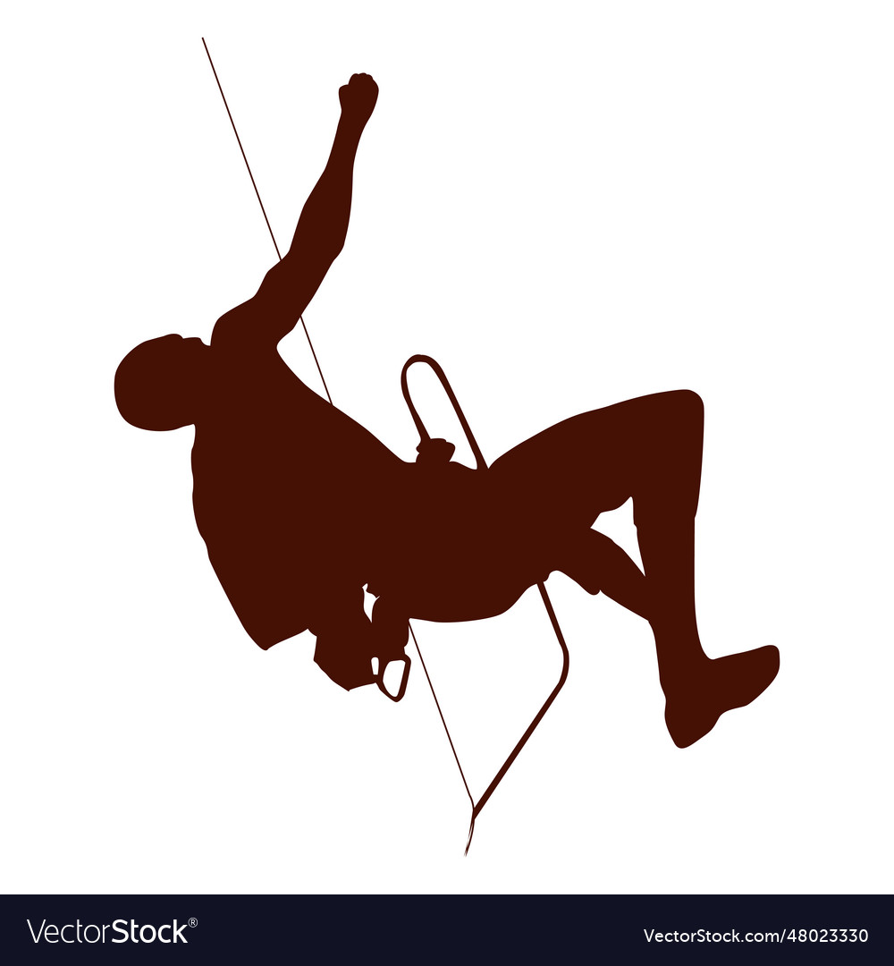 Climbing Extreme Rock Royalty Free Vector Image