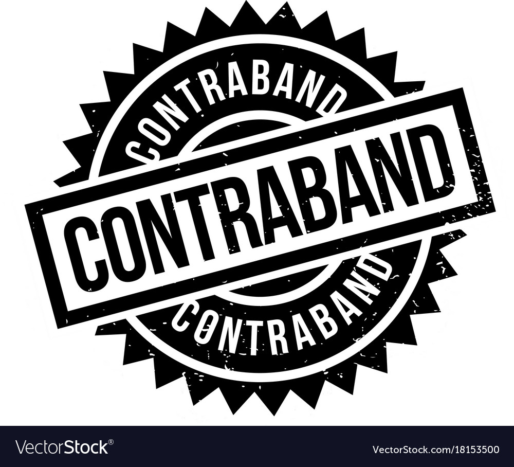 Contraband Rubber Stamp Royalty Free Vector Image