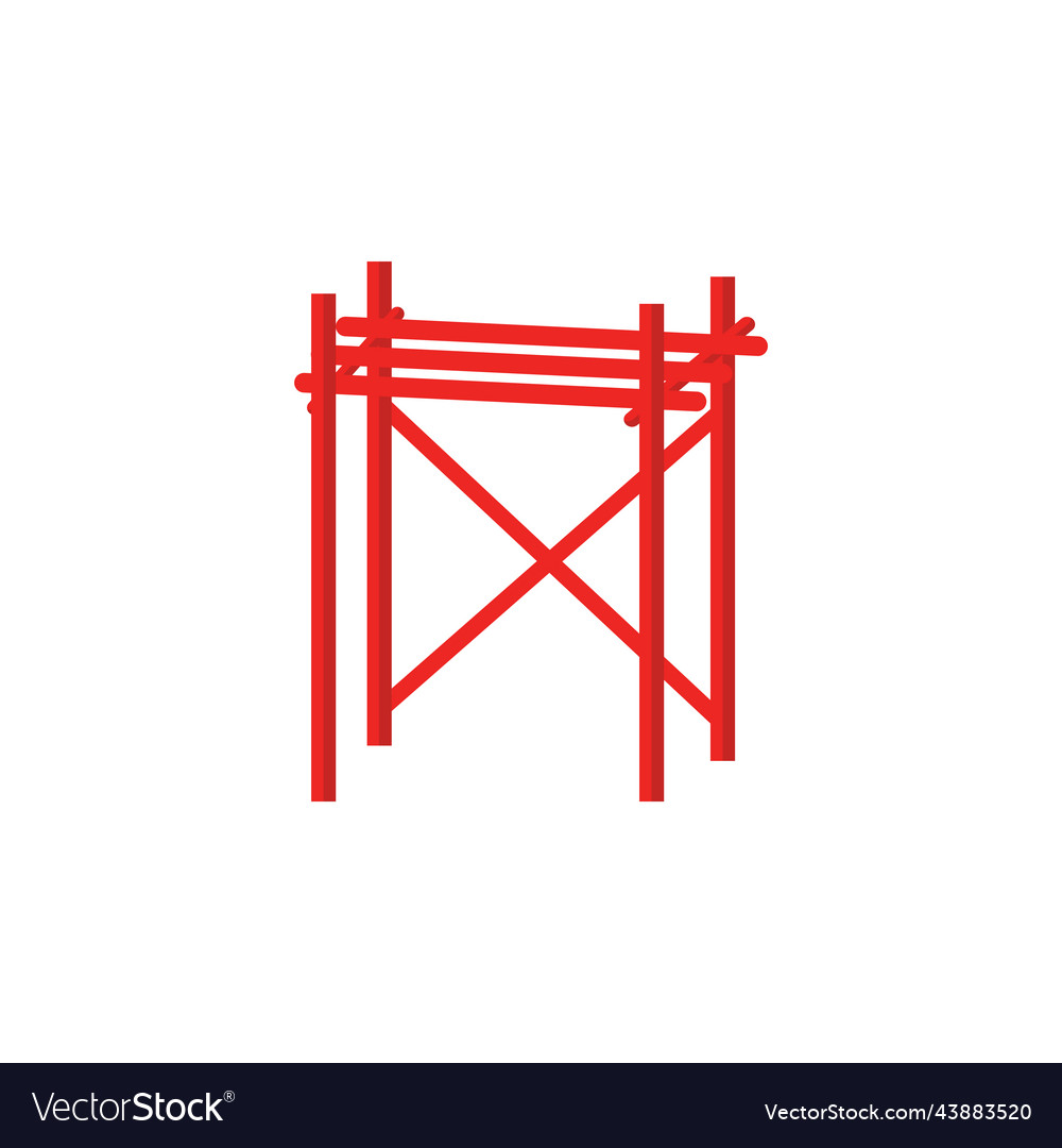 Scaffolding Icon Design Template Royalty Free Vector Image