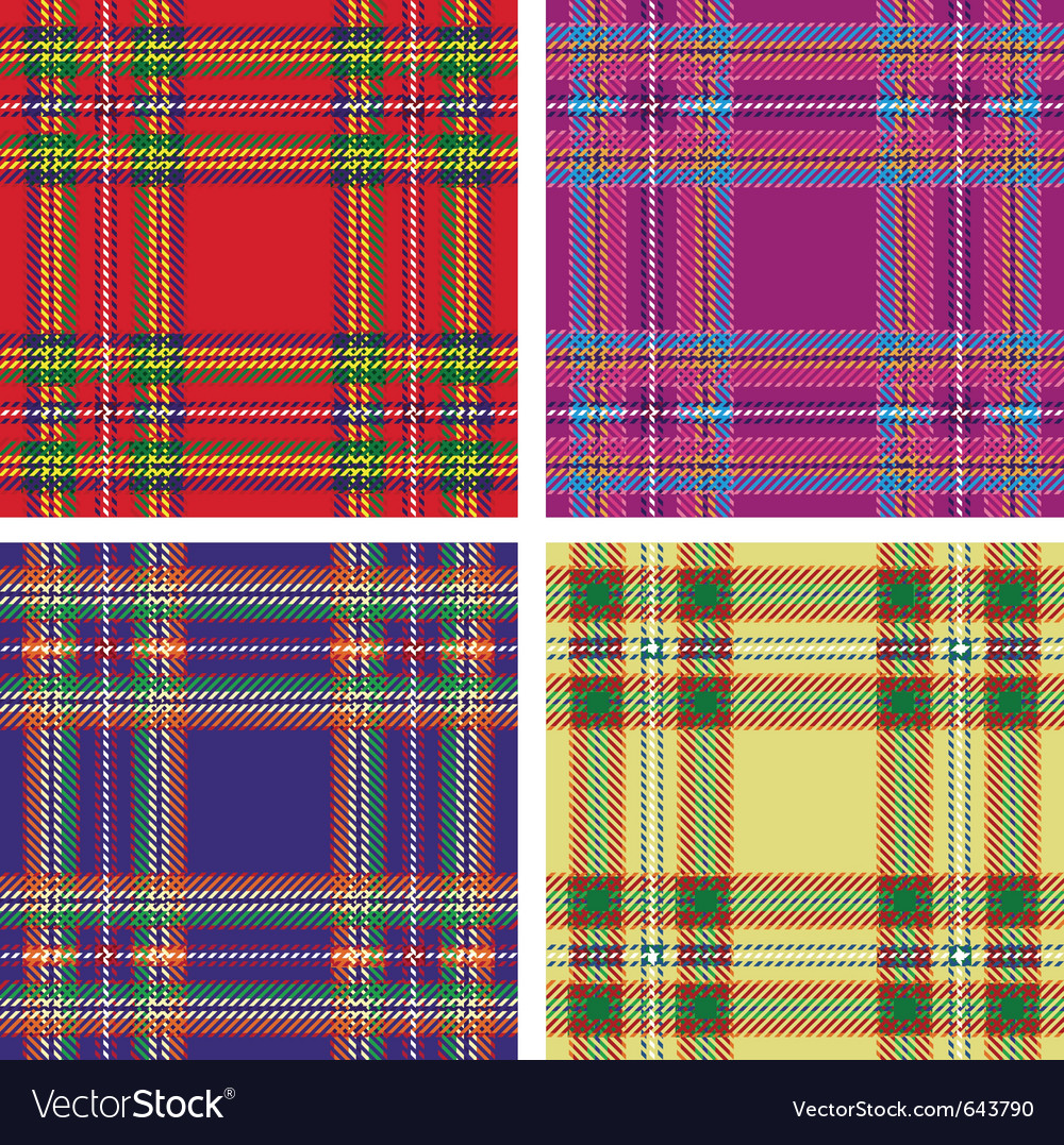 Seamless Tartan Plaid Royalty Free Vector Image