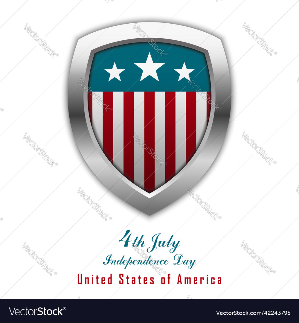 4th Of July United States Independence Day Vector Image