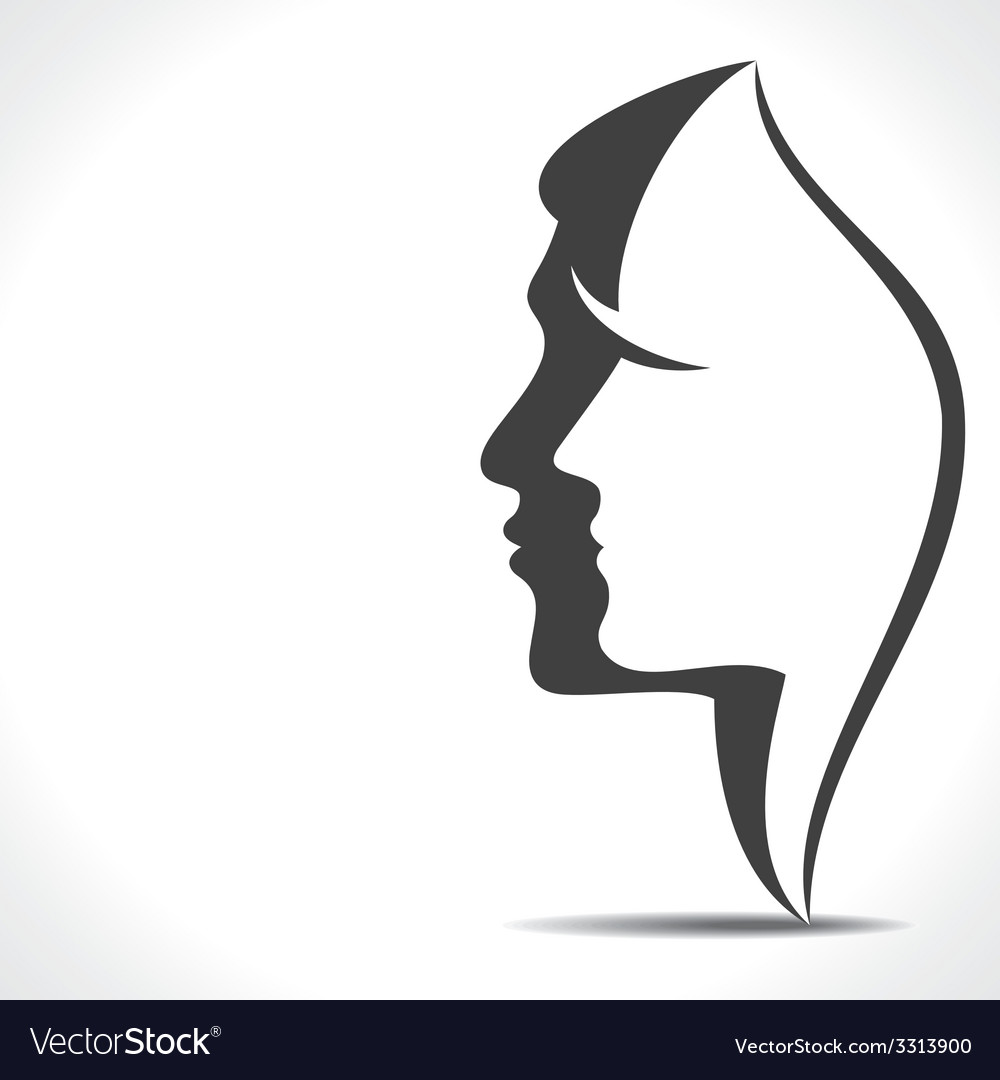 Men Women Face Royalty Free Vector Image Vectorstock