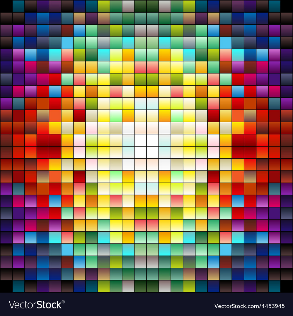 Colorful Pixels Royalty Free Vector Image Vectorstock