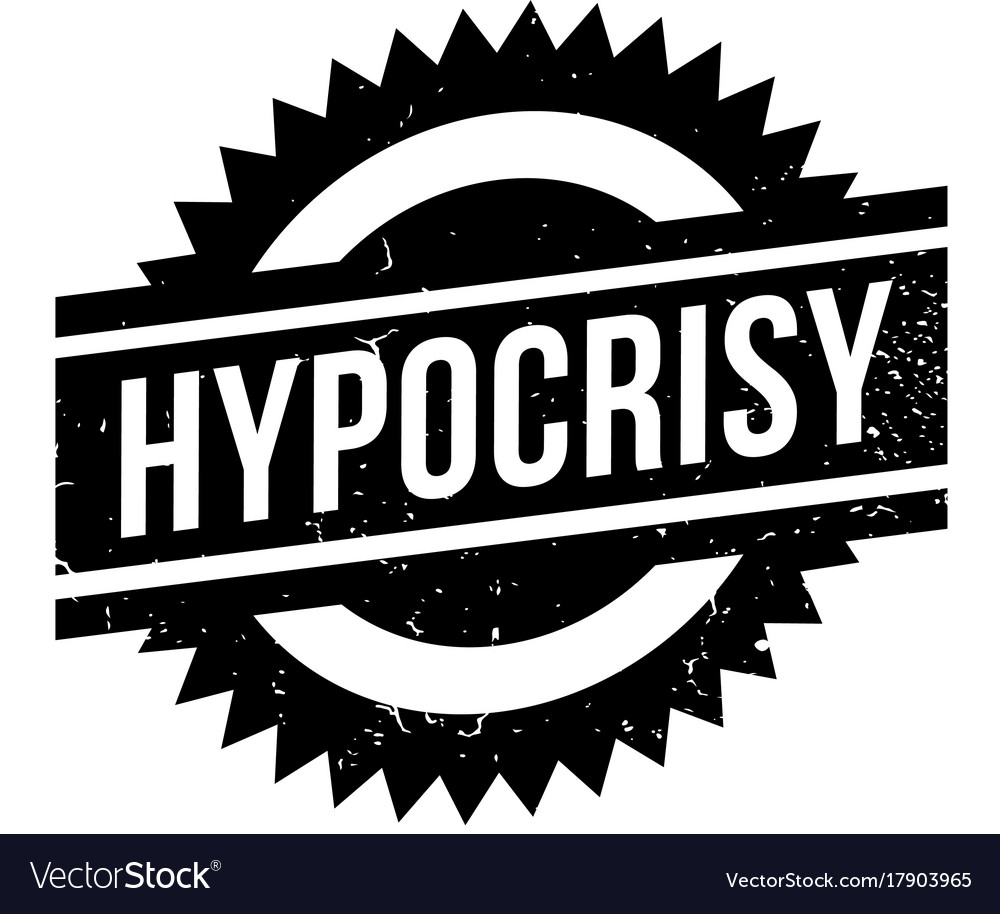 Hypocrisy Rubber Stamp Royalty Free Vector Image