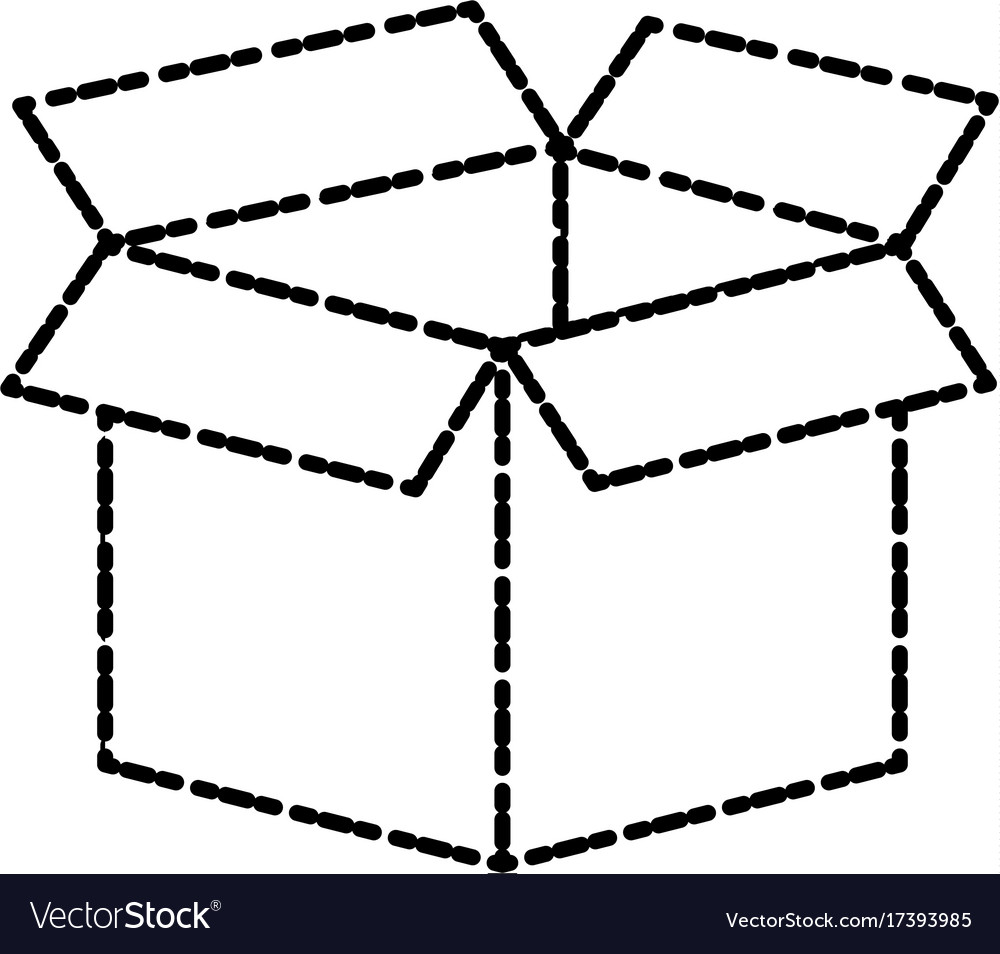 Cardboard Box Isolated Royalty Free Vector Image