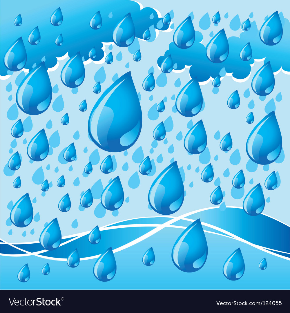 Rain Royalty Free Vector Image Vectorstock