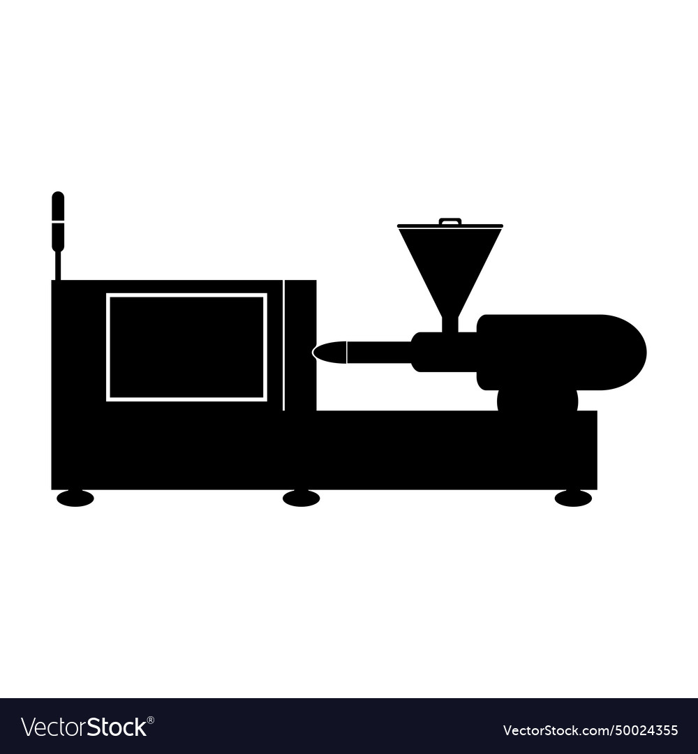 Injection Molding Machine Icon Royalty Free Vector Image