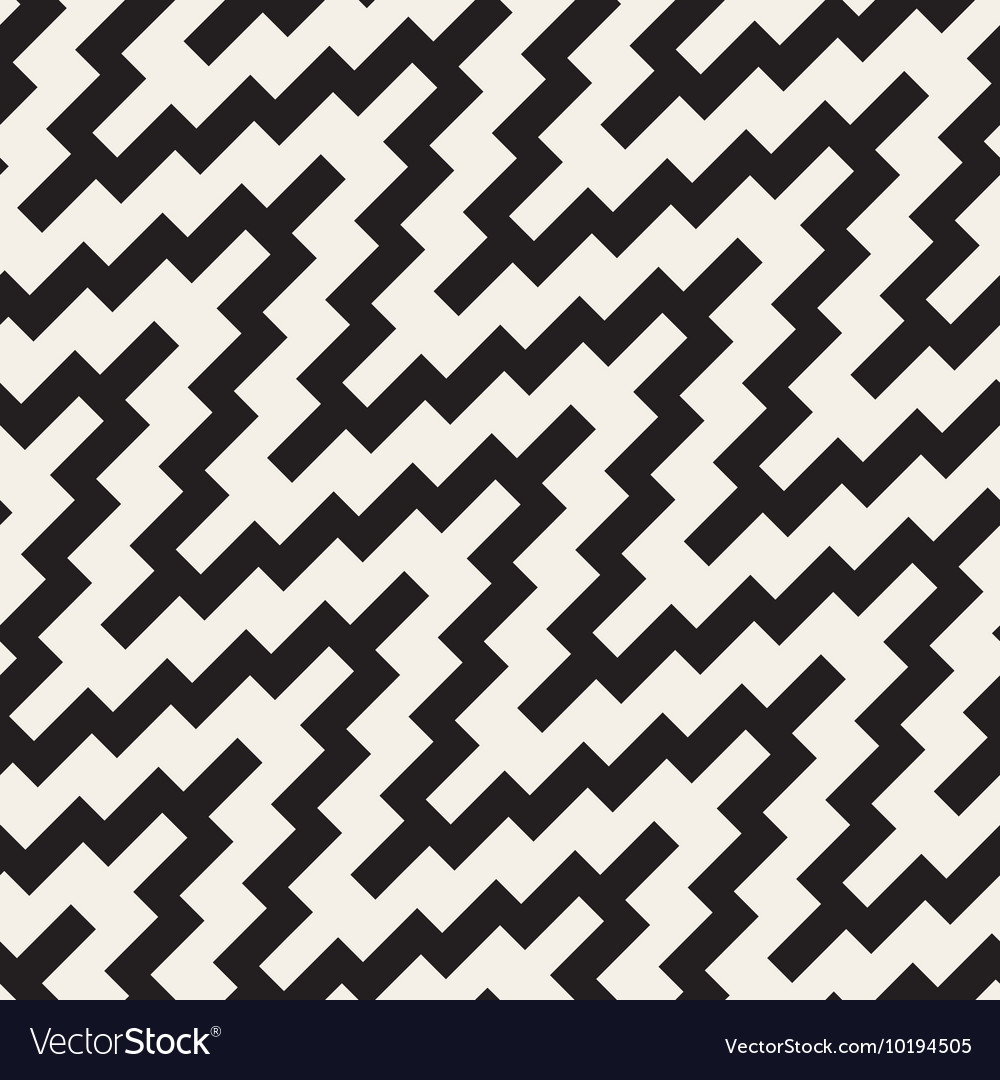 Seamless Zigzag Rounded Diagonal Lines Royalty Free Vector