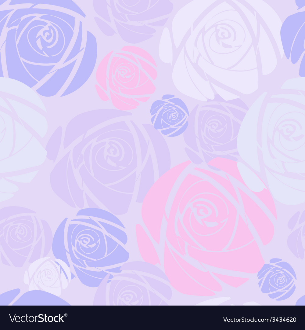 Seamless Background With Pink Roses Royalty Free Vector