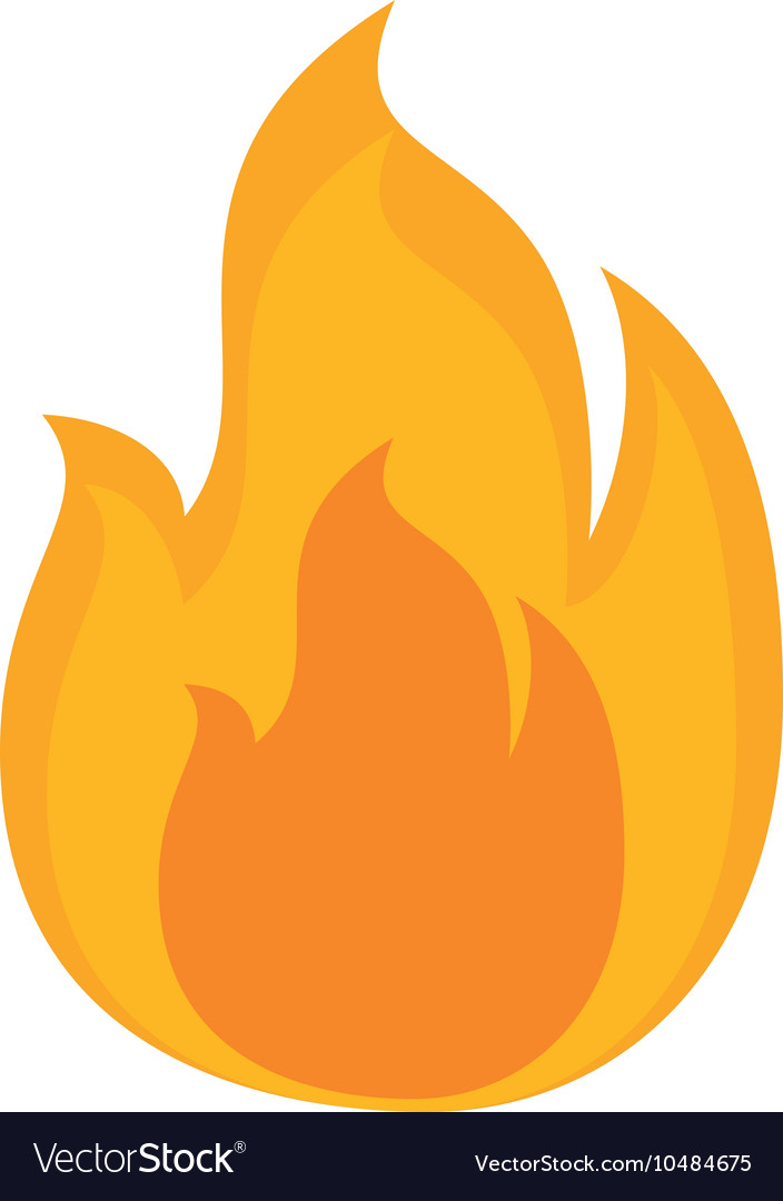 Flame Fire Burn Royalty Free Vector Image VectorStock