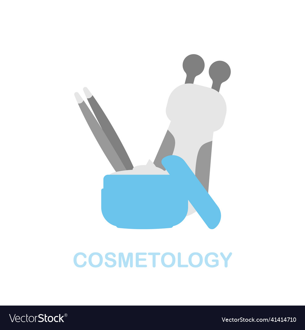 Cosmetology Flat Icon Colored Element Sign From Vector Image