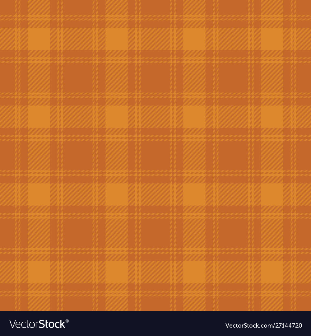 Orange Tartan Plaid Seamless Pattern Royalty Free Vector