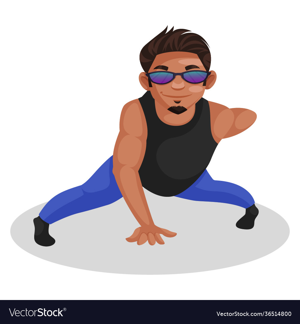 Bodybuilder Cartoon Character Royalty Free Vector Image