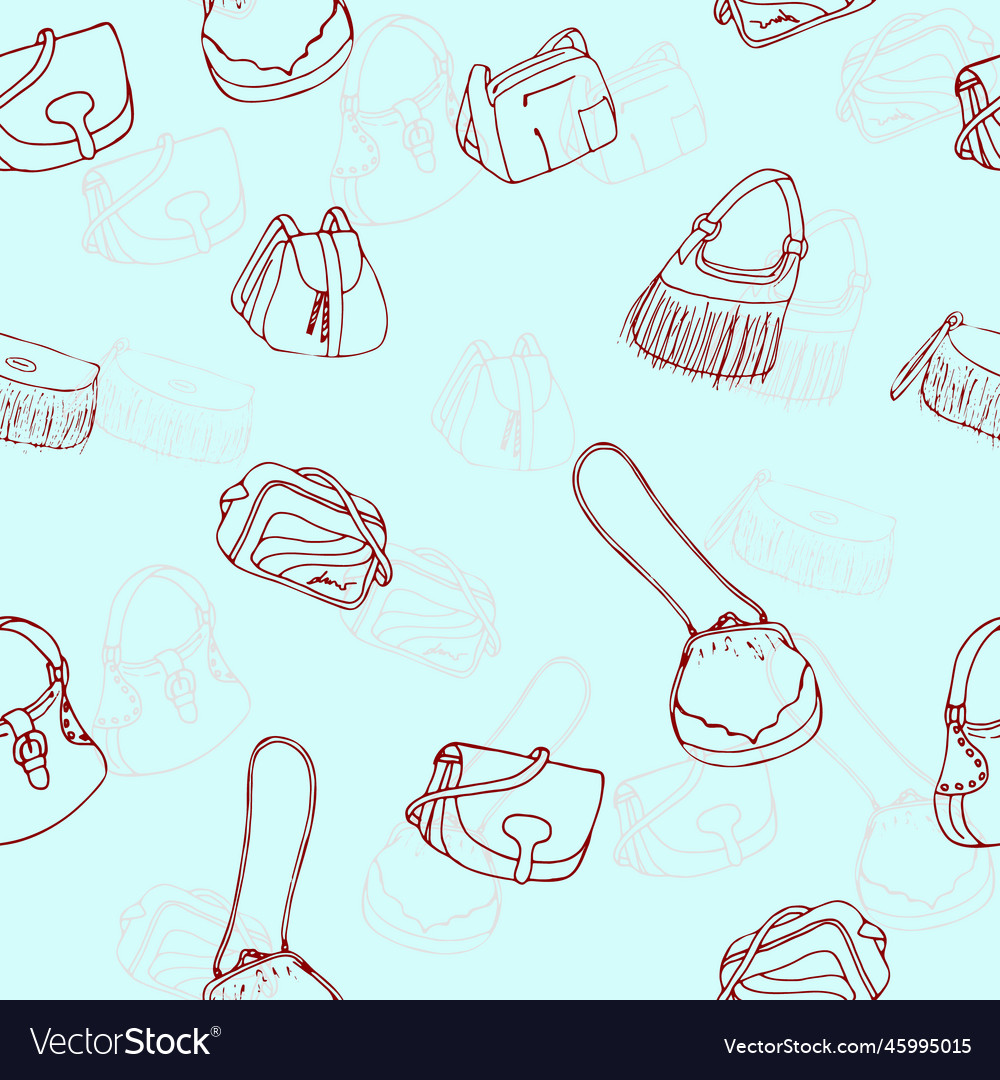 Seamless Woman Fashion Bags Royalty Free Vector Image