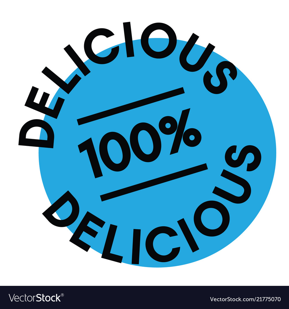 Delicious Rubber Stamp Royalty Free Vector Image