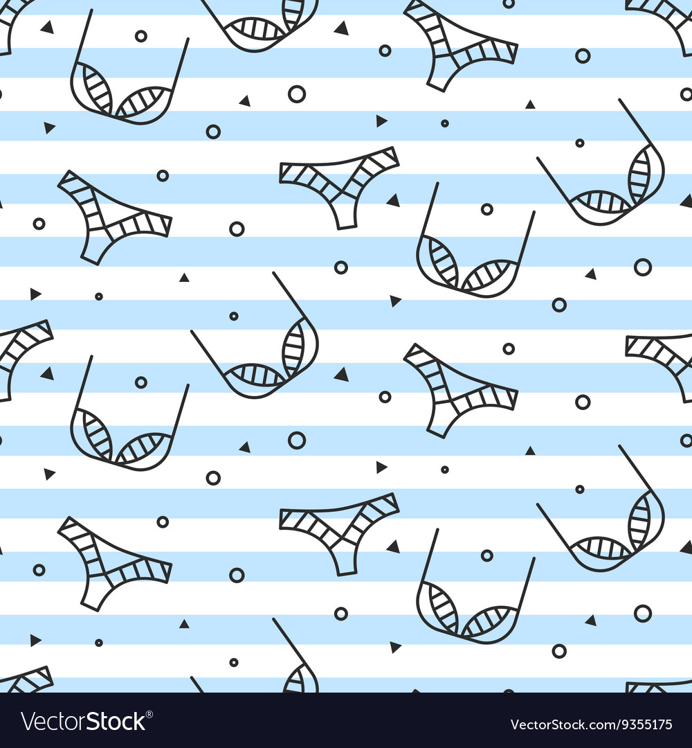 Fashion Sexy Lingerie Seamless Pattern Royalty Free Vector