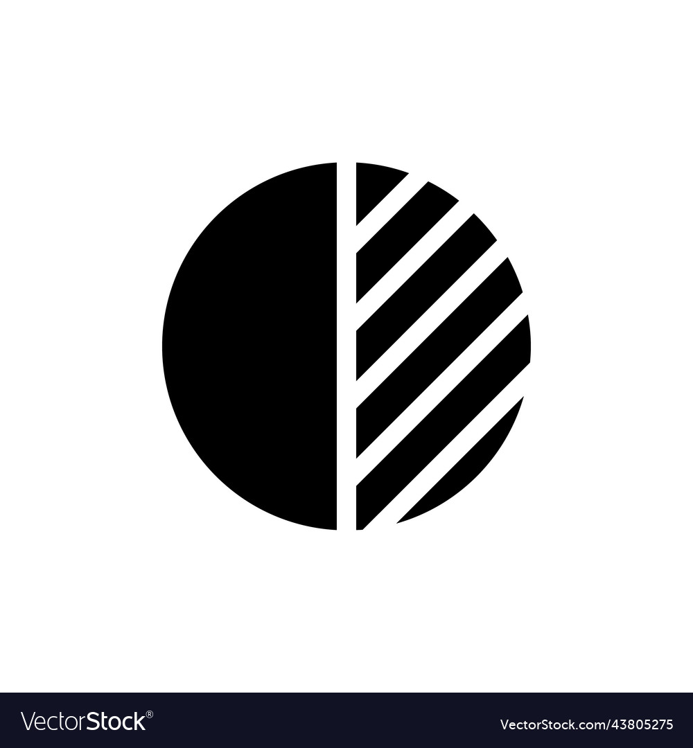 Contrast Black Glyph Ui Icon Royalty Free Vector Image