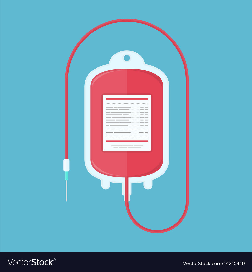 Blood Donation Bag Royalty Free Vector Image Vectorstock