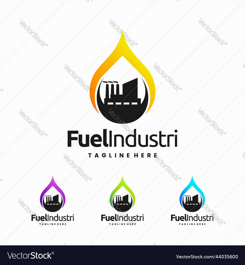 Fuel Industry Logo Design Oil And Gas Logo Vector Image